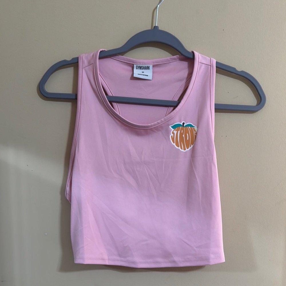 Gymshark Peach Graphic Pink Tank